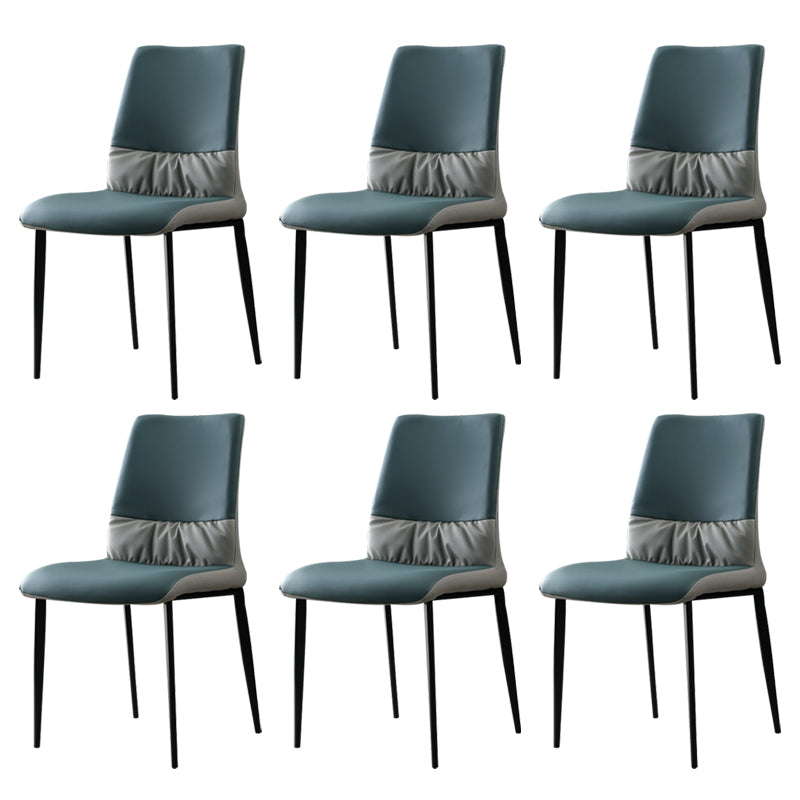 Nordic Armrest Backrest Cushion Chair with Metal Legs for Dining Room