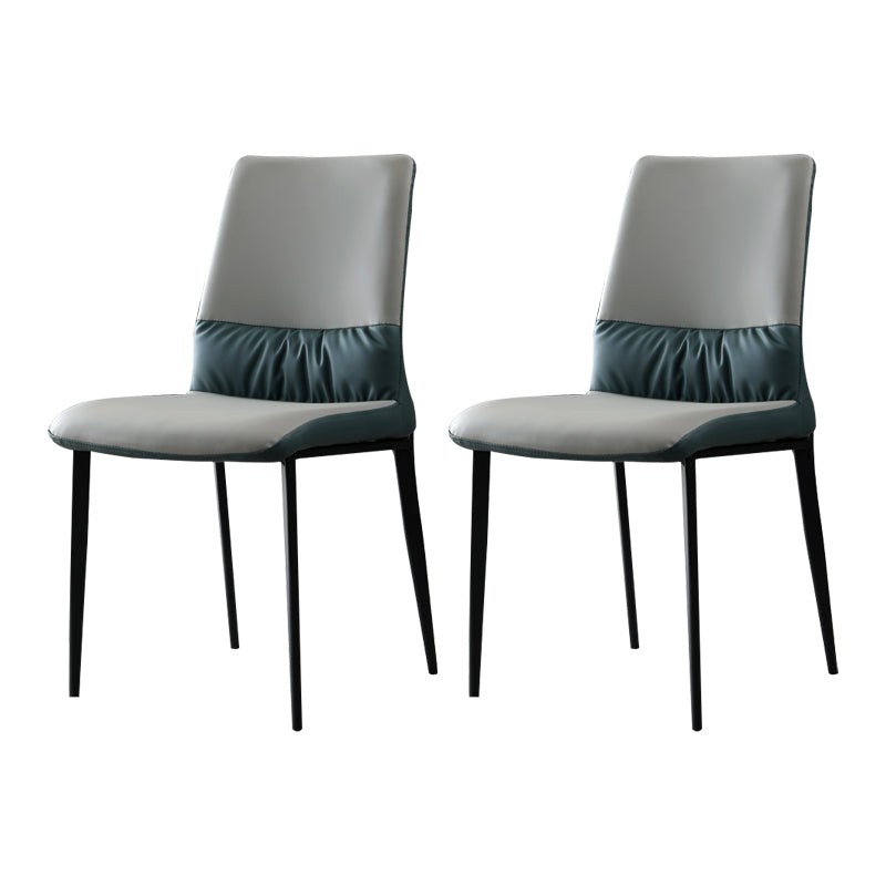 Nordic Armrest Backrest Cushion Chair with Metal Legs for Dining Room