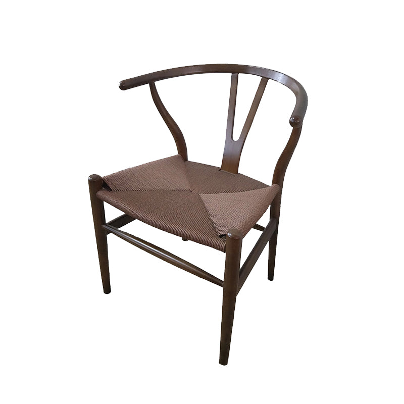 Solid Wood Frame Dining Arm Chair Modern Indoor Chair for Dining Room