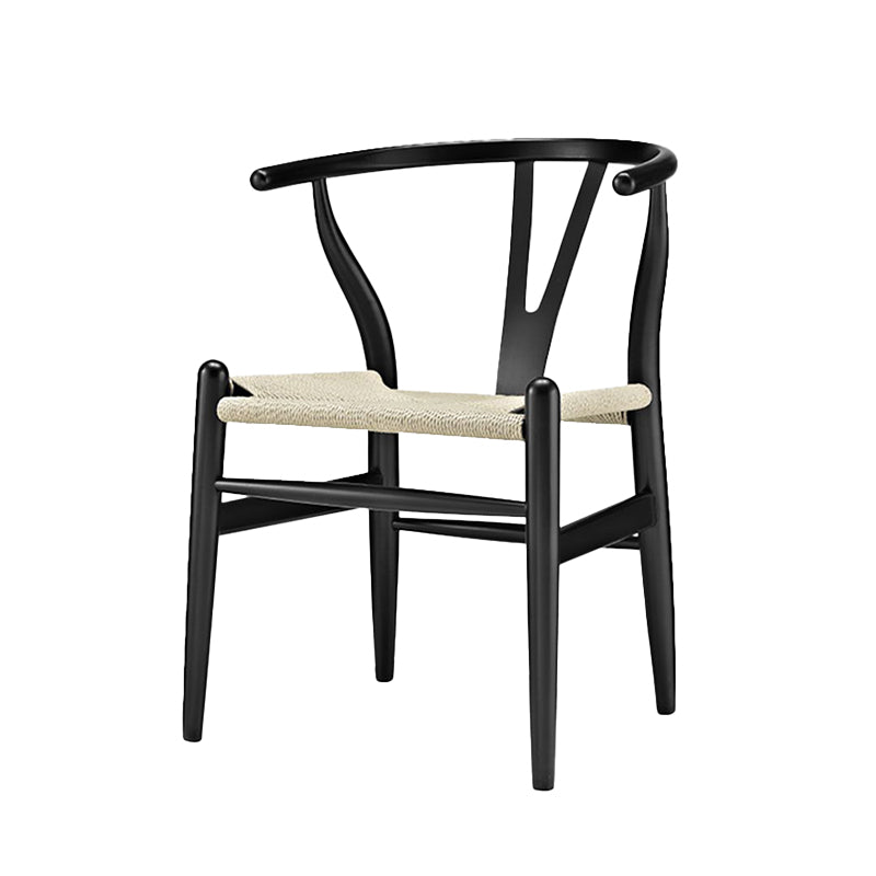 Solid Wood Frame Dining Arm Chair Modern Indoor Chair for Dining Room