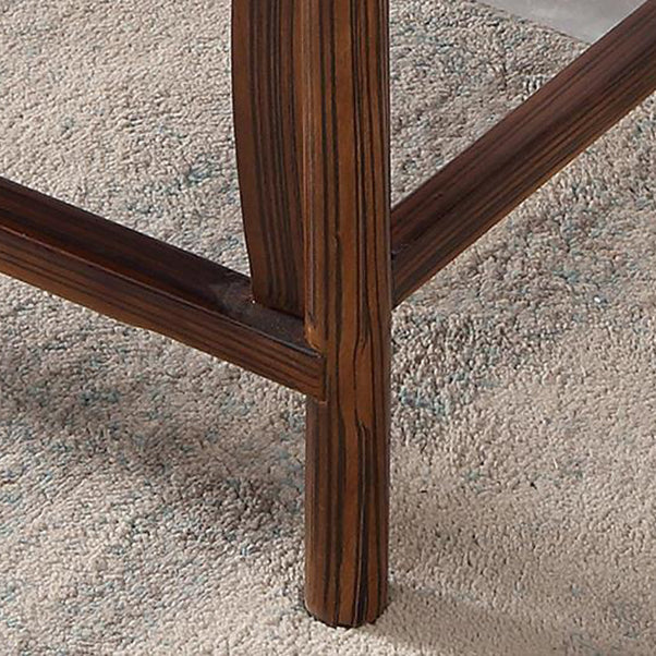 Traditional Style Arm Chair Solid Wood Slat Back Dining Chair for Home
