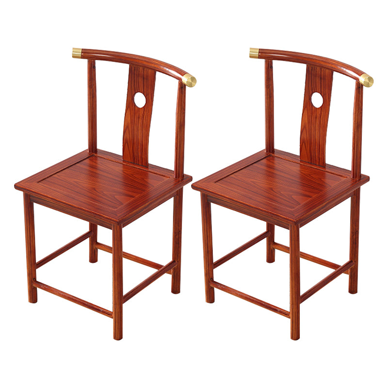 Traditional Style Arm Chair Solid Wood Slat Back Dining Chair for Home
