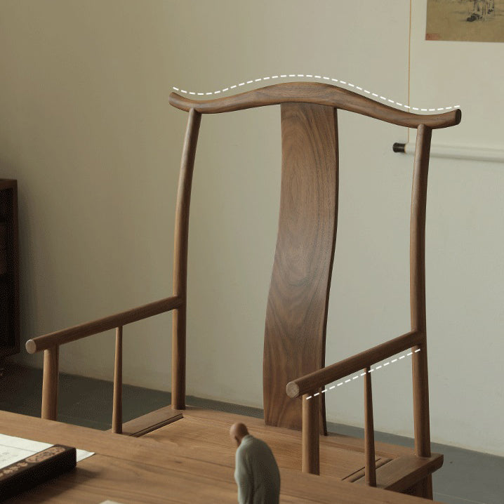 Traditional Kitchen Dining Chair High Back Solid Wood Dining Chair