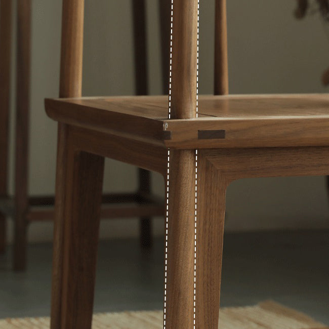 Traditional Kitchen Dining Chair High Back Solid Wood Dining Chair