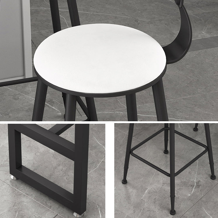 1/3/5 Pieces Modern Rectangle Sintered Stone Counter Table with High Stools