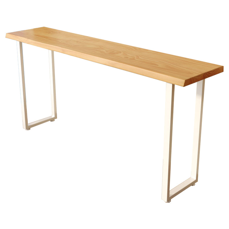 Contemporary Solid Wood Rectangle Bar Wine Table for Living Room