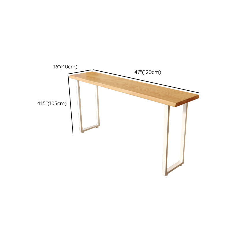 Contemporary Solid Wood Rectangle Bar Wine Table for Living Room