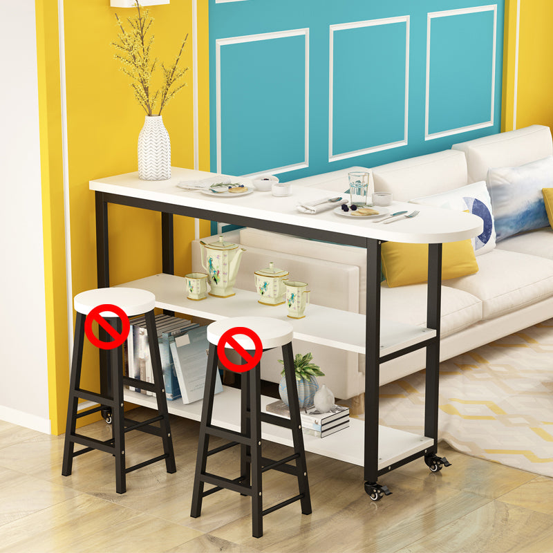 Modem & Contemporary Wood Specialty Bar Wine Table for Living Room