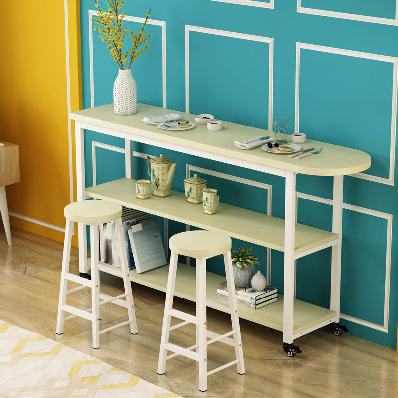 Modem & Contemporary Wood Specialty Bar Wine Table for Living Room