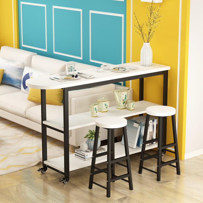 Modem & Contemporary Wood Specialty Bar Wine Table for Living Room