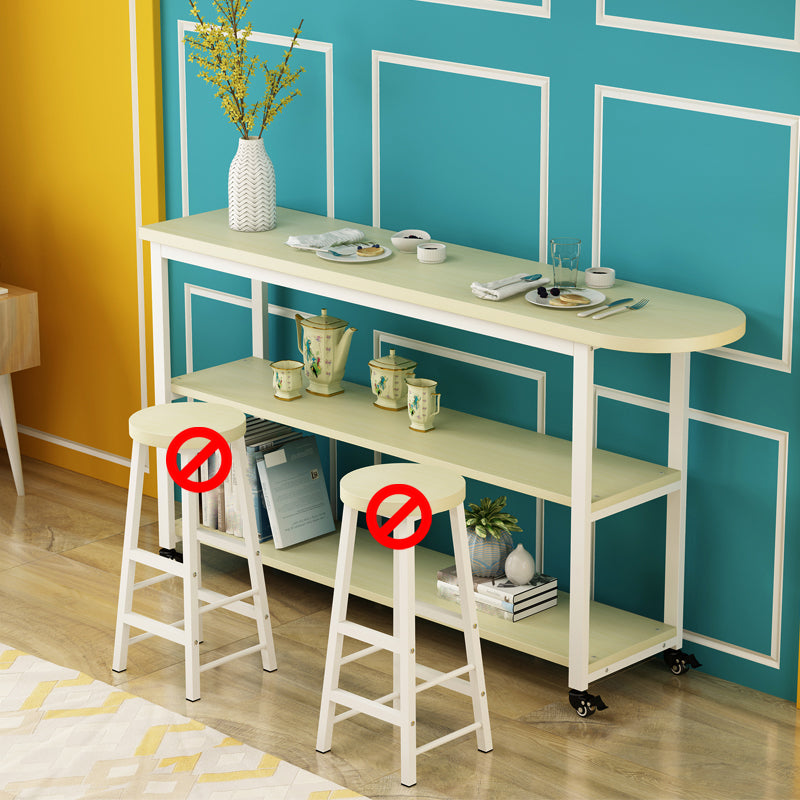 Modem & Contemporary Wood Specialty Bar Wine Table for Living Room