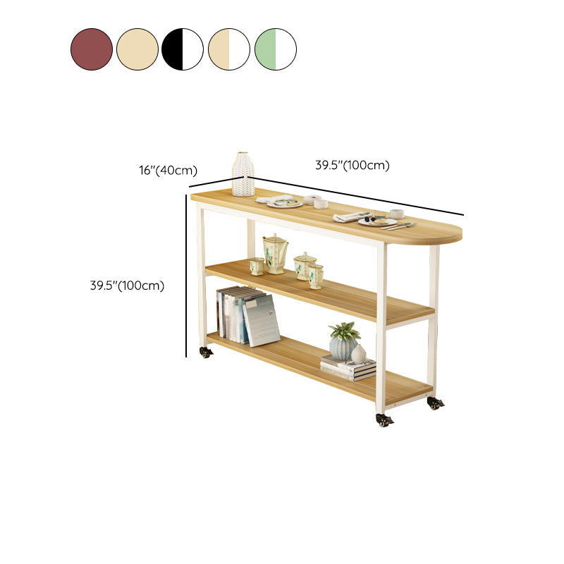 Modem & Contemporary Wood Specialty Bar Wine Table for Living Room
