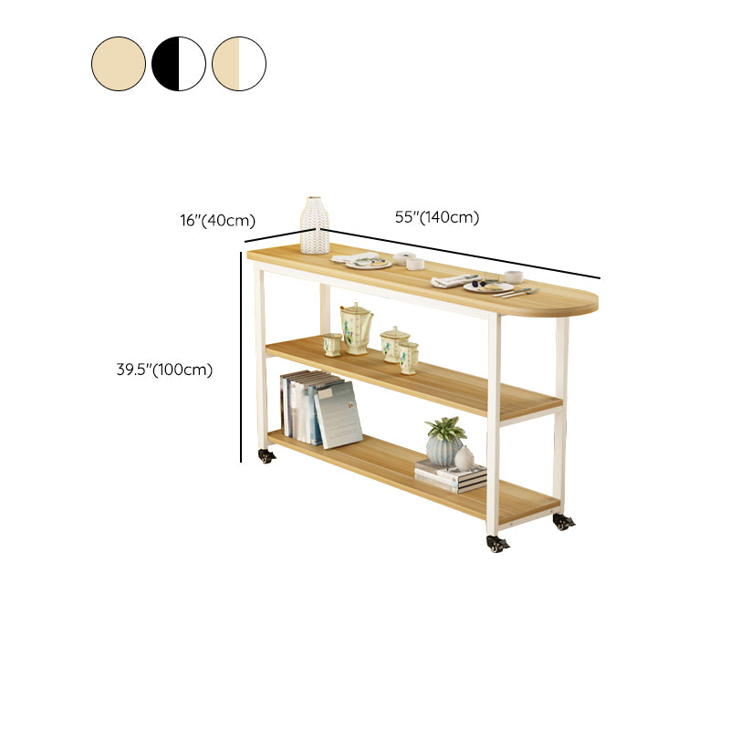 Modem & Contemporary Wood Specialty Bar Wine Table for Living Room