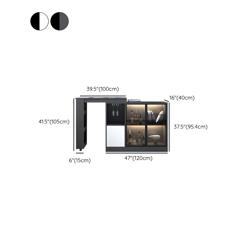 Contemporary Style Rectangle Wood Bar Height Table for Living Room