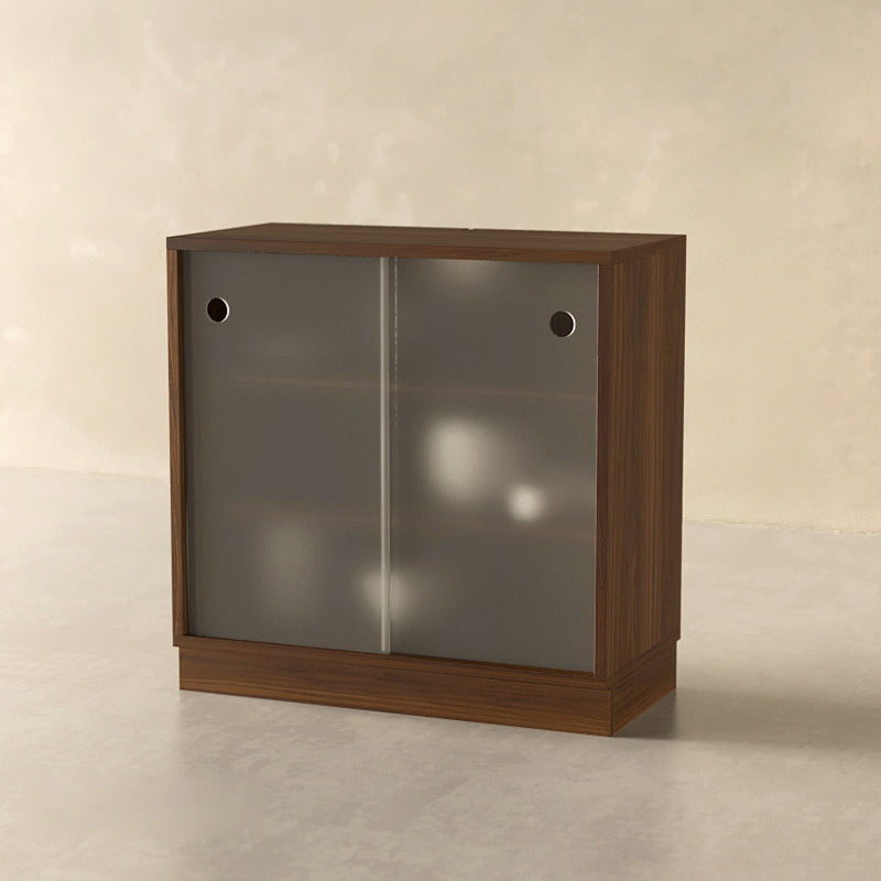 Contemporary Brown Walnut Kitchen Island Table for Dining Room