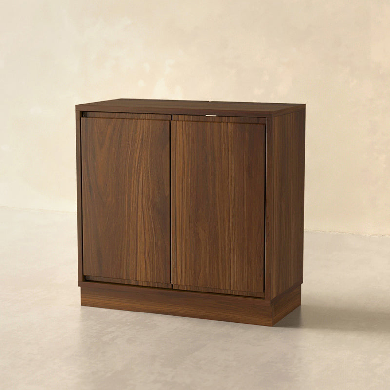 Contemporary Brown Walnut Kitchen Island Table for Dining Room