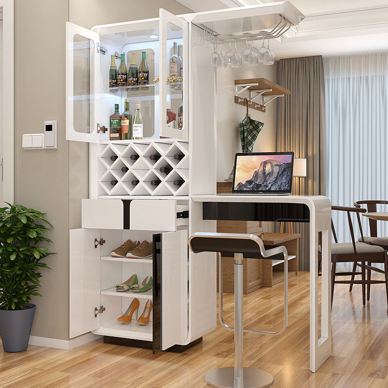 1/3 Pieces Contemporary Counter Height Pub Set in Black and White