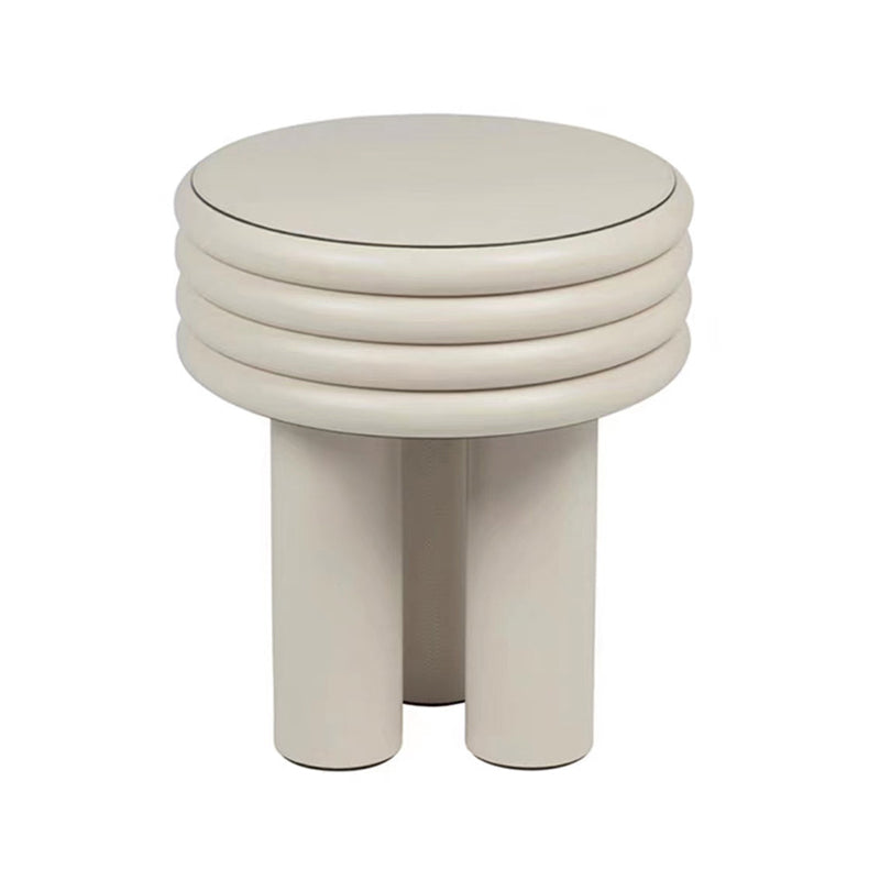 3 Legs Coffee Cocktail Table with Round Plastic Top  Contemporary