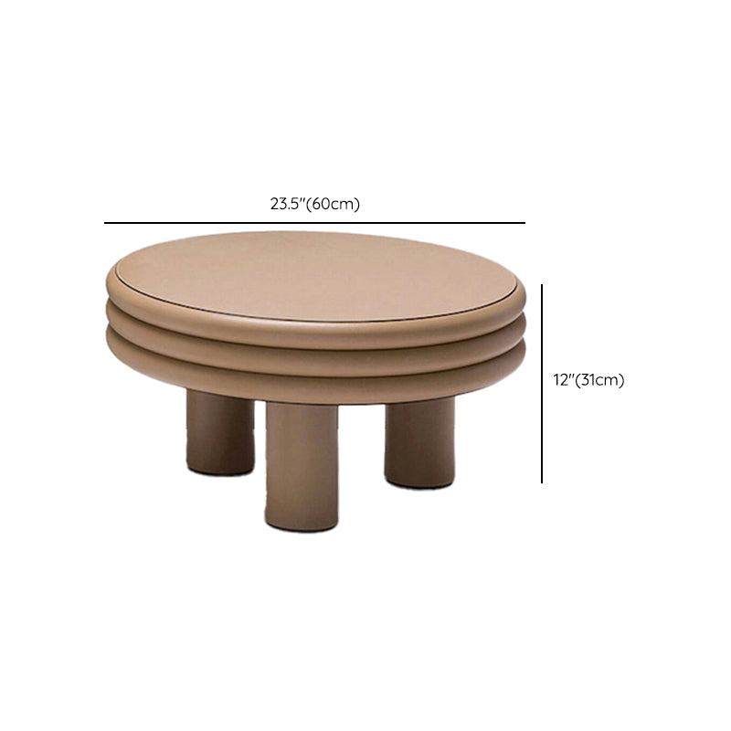 3 Legs Coffee Cocktail Table with Round Plastic Top  Contemporary