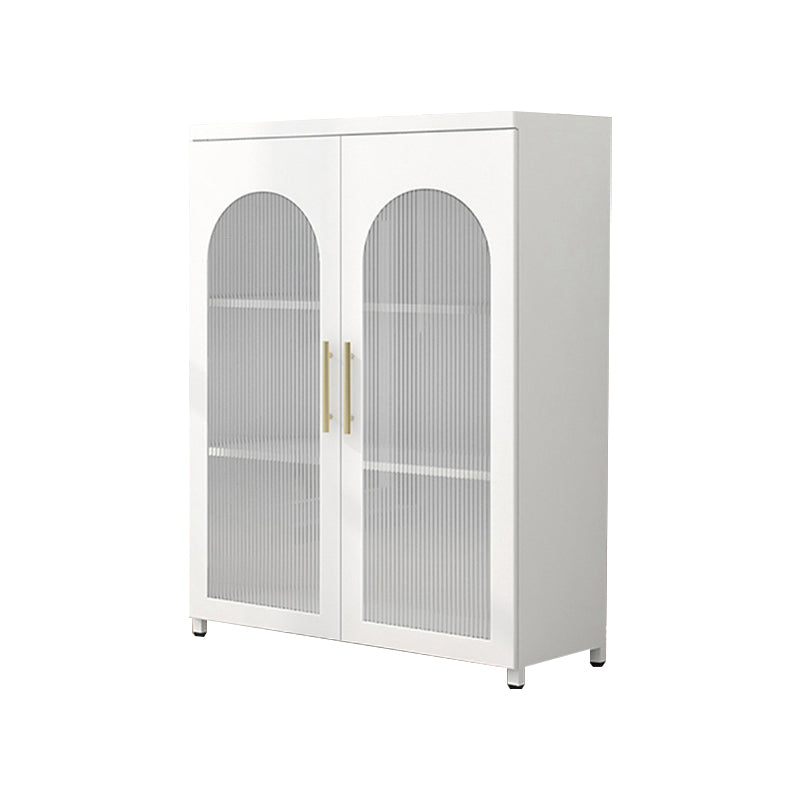 Scandinavian 13.77" Wide 1-door Metal  Accent Cabinet in White