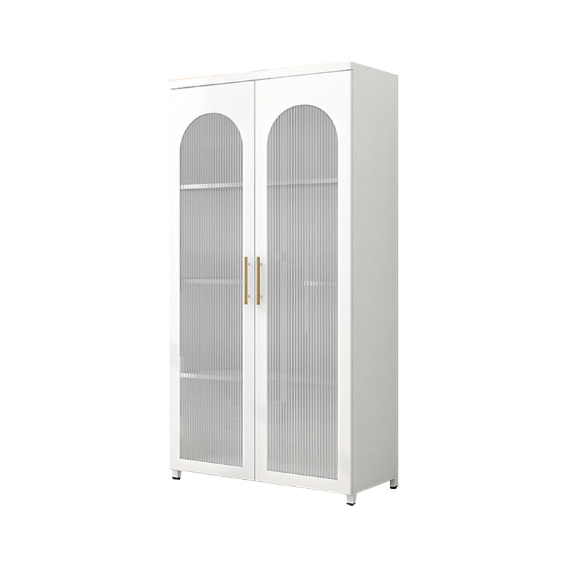 Scandinavian 13.77" Wide 1-door Metal  Accent Cabinet in White