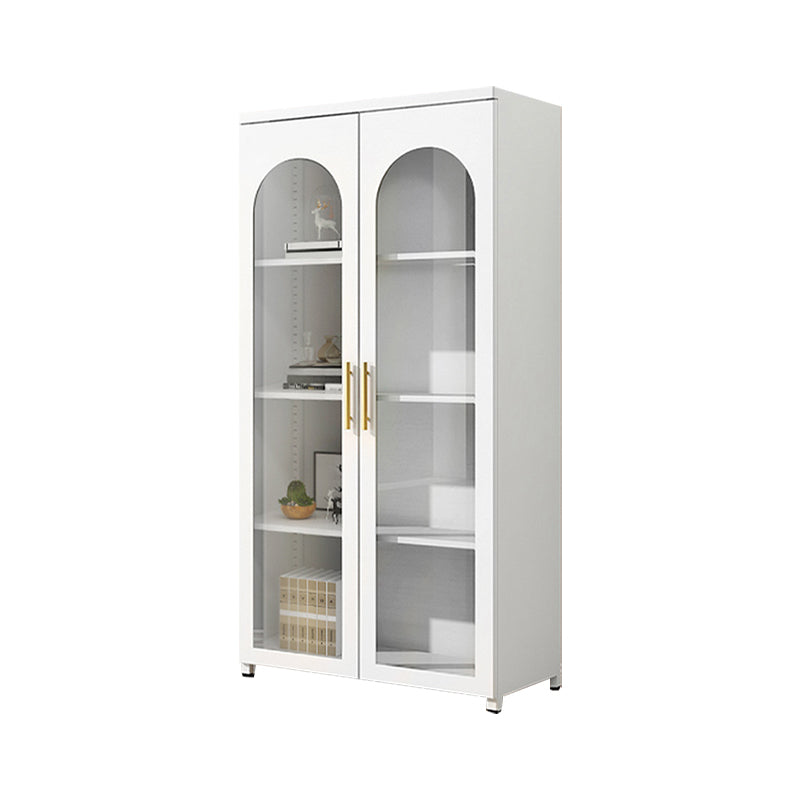 Scandinavian 13.77" Wide 1-door Metal  Accent Cabinet in White