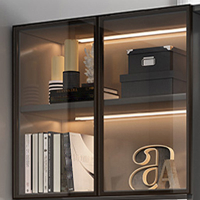 Contemporary Rectangle Wooden 11.81" Wide Accent Cabinet with Drawer