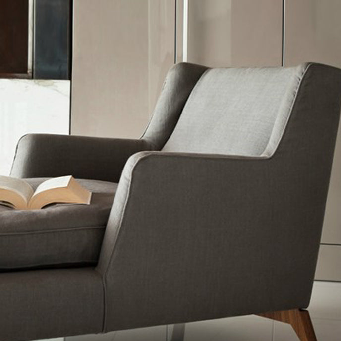 Upholstered Chaise Lounge Couch Micro-Fabric Chaise Lounge Chair Scandinavian Chaise