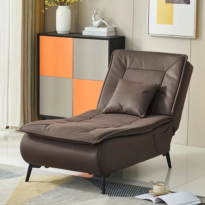 Modern Cushioned Chaise Lounge Armless Chaise for Living Room Adjustable Chaise