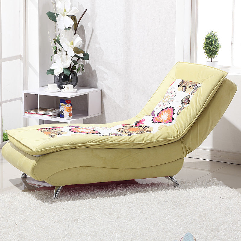 Modern Cushioned Chaise Lounge Armless Chaise for Living Room Adjustable Chaise
