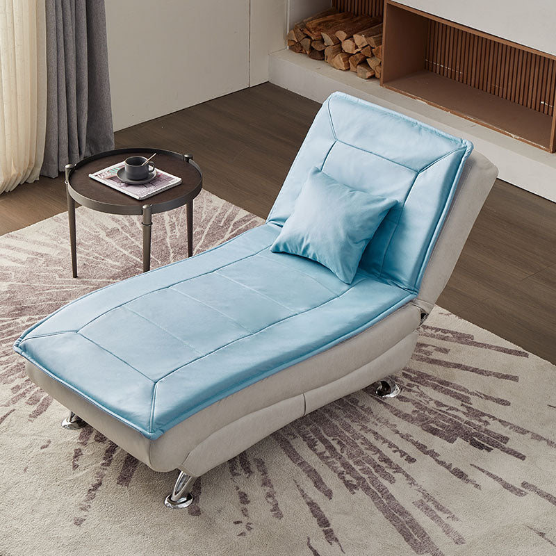 Modern Cushioned Chaise Lounge Armless Chaise for Living Room Adjustable Chaise