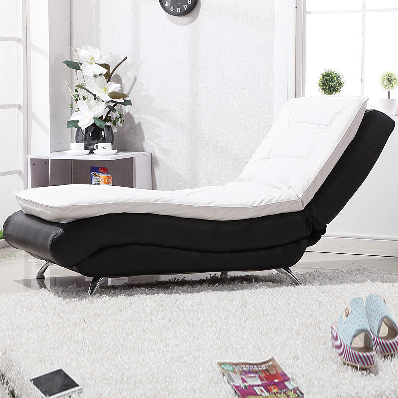 Modern Cushioned Chaise Lounge Armless Chaise for Living Room Adjustable Chaise