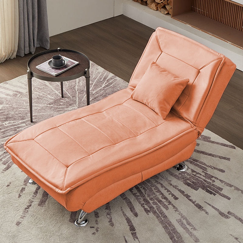Modern Cushioned Chaise Lounge Armless Chaise for Living Room Adjustable Chaise