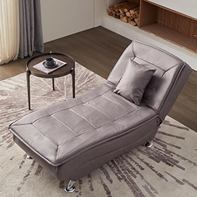 Modern Cushioned Chaise Lounge Armless Chaise for Living Room Adjustable Chaise