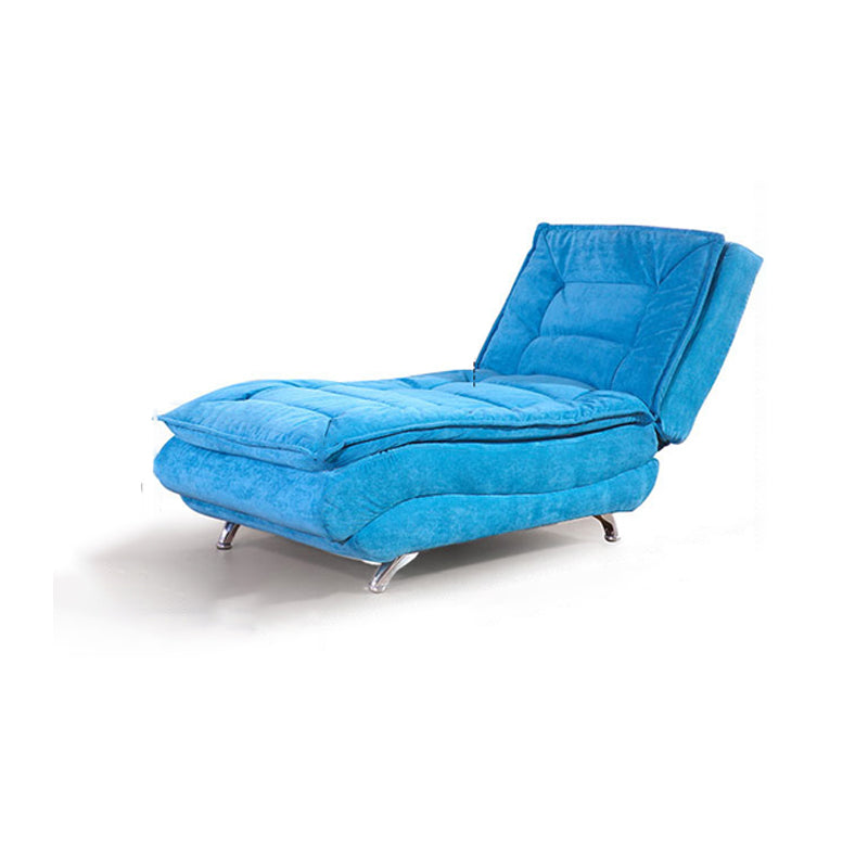 Adjustable Chaise Lounge Chair for Living Room with Metal Base