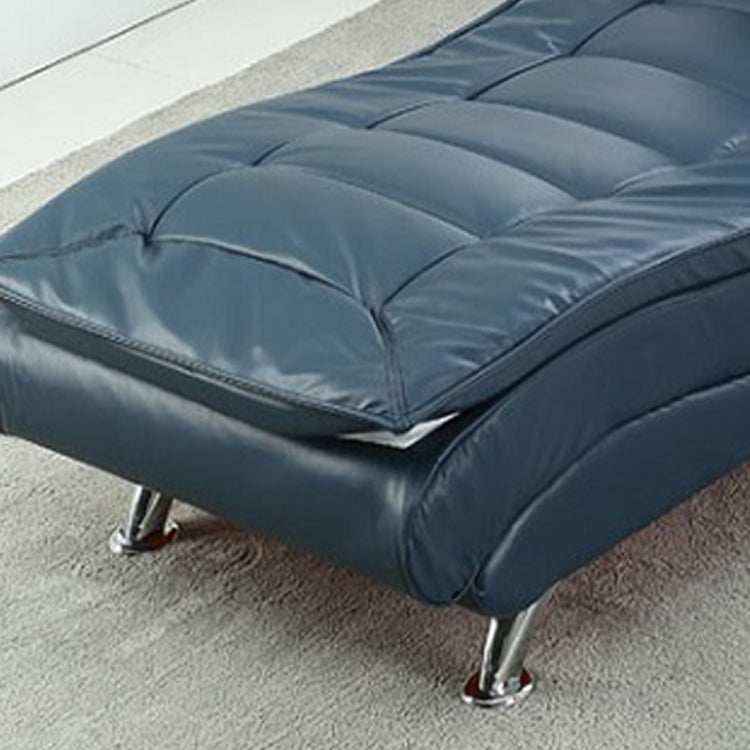 Adjustable Chaise Lounge Chair for Living Room with Metal Base