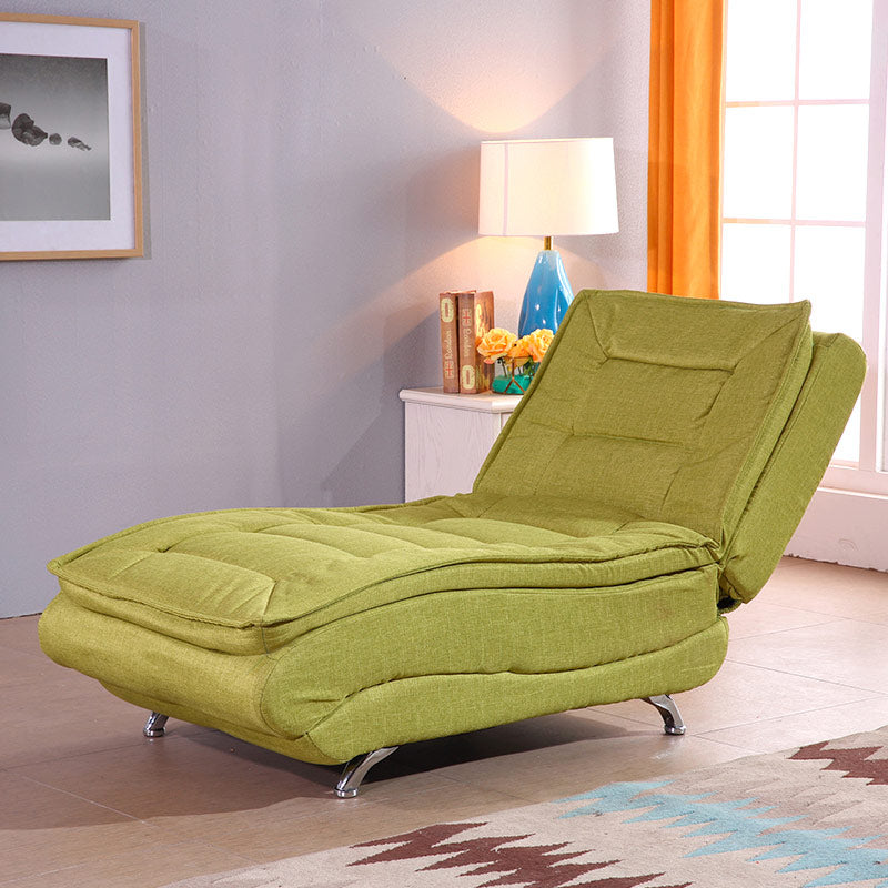 Adjustable Chaise Lounge Chair for Living Room with Metal Base