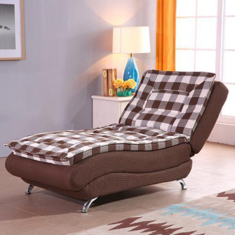 Modern Chaise Adjustable Chaise Lounge Chair for Living Room with Metal Base