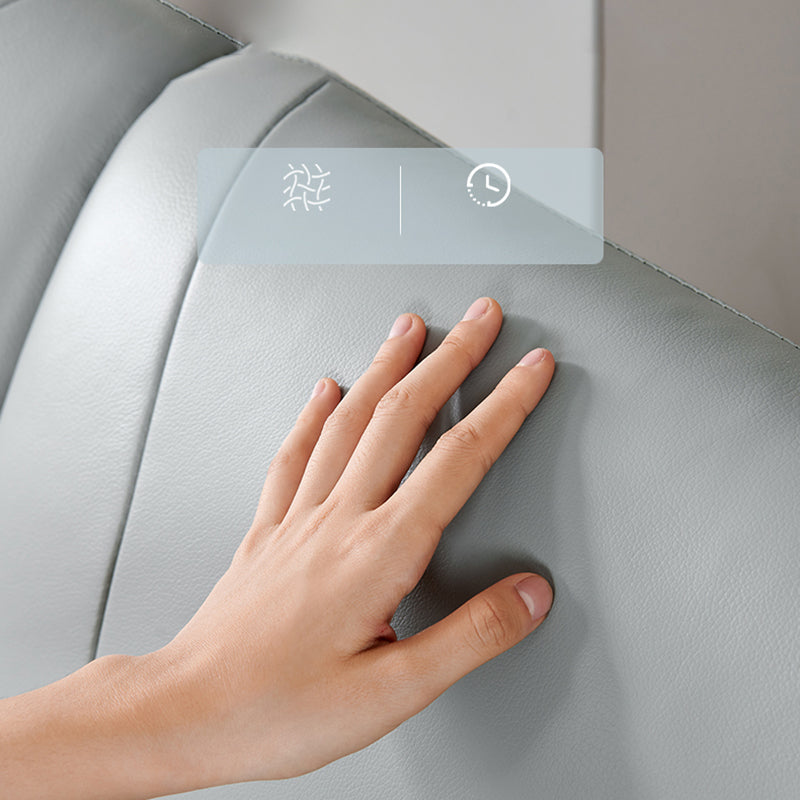 Flared Arm Sectional Sofa Contemporary Faux Leather Sectional Sofa Set