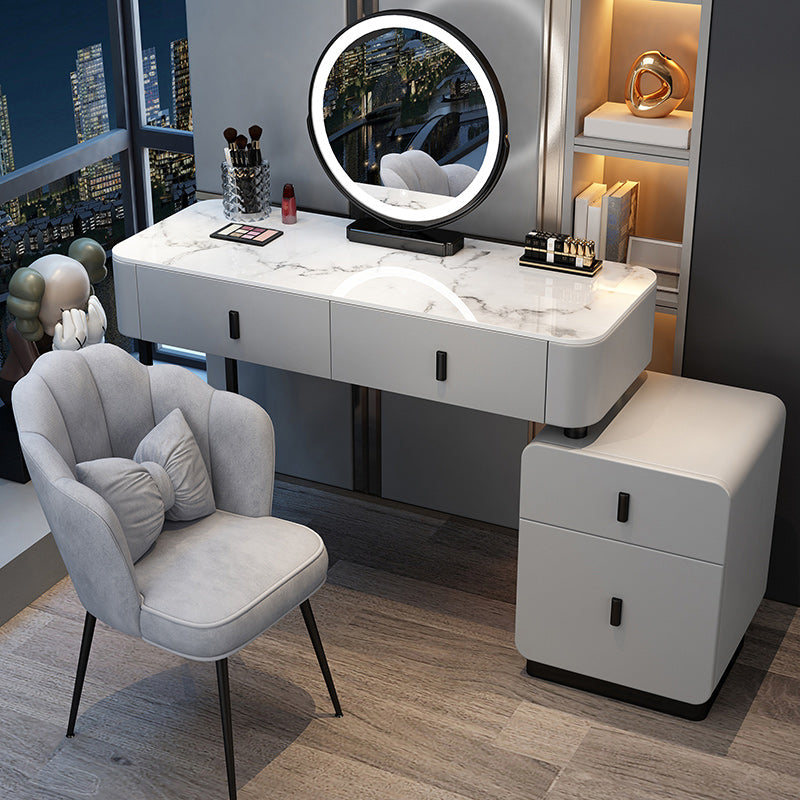 Contemporary Bedroom Vanity Dressing Table Wooden Makeup Vanity Desk with Drawer