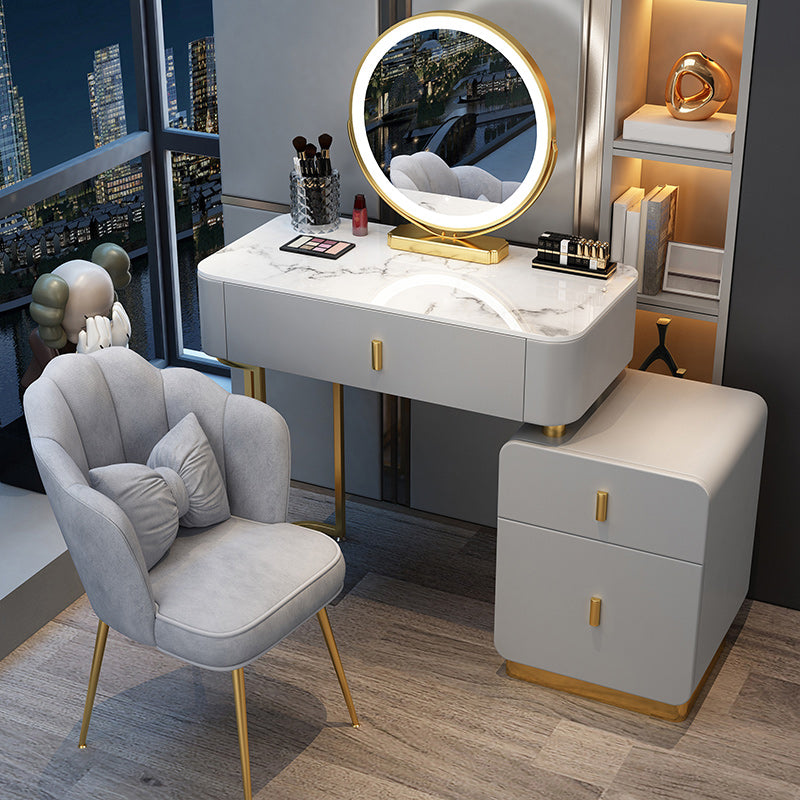 Contemporary Bedroom Vanity Dressing Table Wooden Makeup Vanity Desk with Drawer