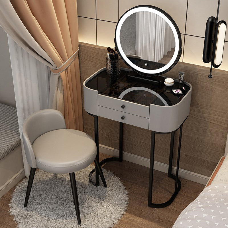 Lighted Mirror Makeup Counter Removeable Vanity Dressing Table