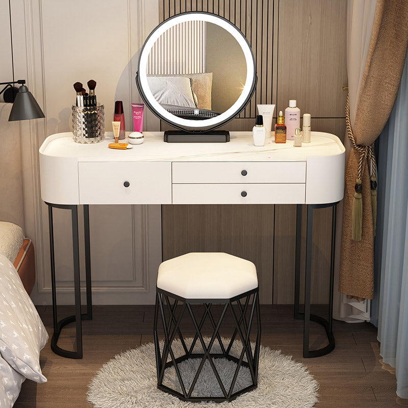 Lighted Mirror Makeup Counter Removeable Vanity Dressing Table