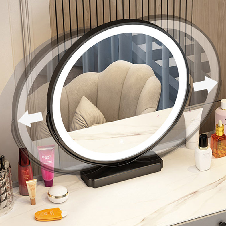 Lighted Mirror Makeup Counter Removeable Vanity Dressing Table