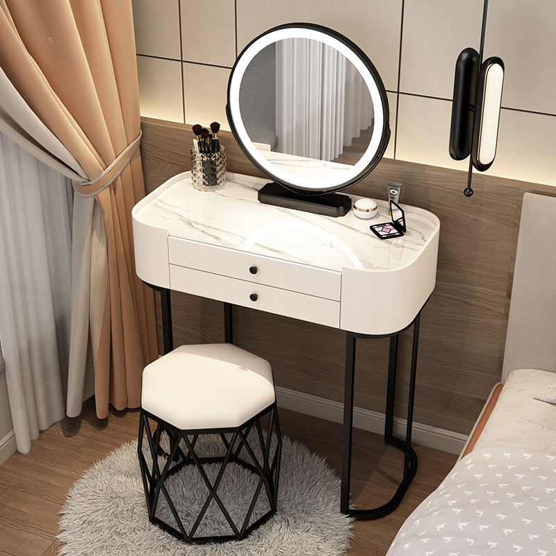 Lighted Mirror Makeup Counter Removeable Vanity Dressing Table