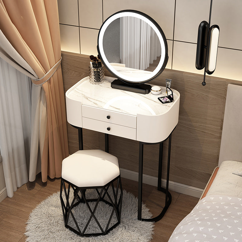 Lighted Mirror Makeup Counter Removeable Vanity Dressing Table