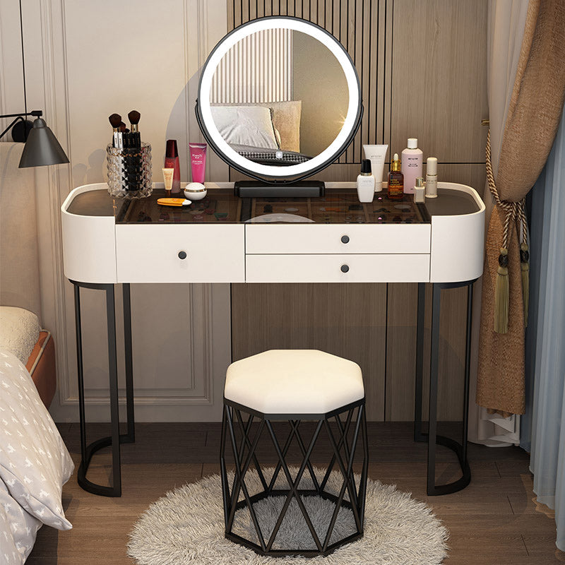 Lighted Mirror Makeup Counter Removeable Vanity Dressing Table