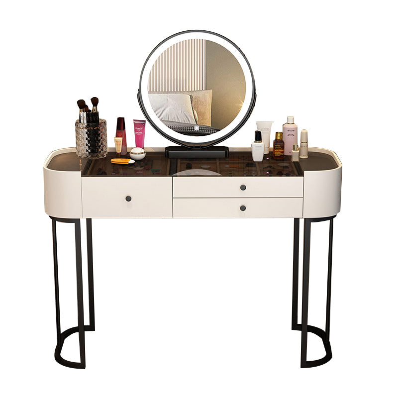 Lighted Mirror Makeup Counter Removeable Vanity Dressing Table