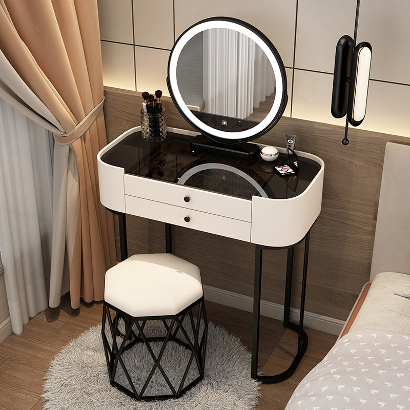 Lighted Mirror Makeup Counter Removeable Vanity Dressing Table