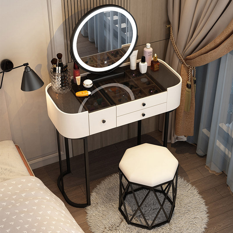 Lighted Mirror Makeup Counter Removeable Vanity Dressing Table